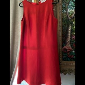 LOFT Sleeveless Red dress size 8